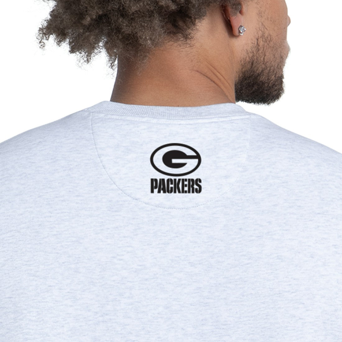 Green Bay Packers Starter Faceoff Fleece Sweatshirt - Ash Sweatshirts