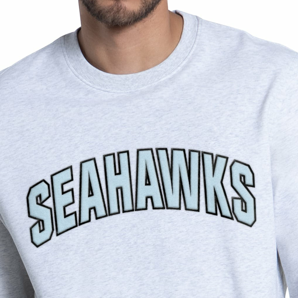 Seattle Seahawks Starter Faceoff Fleece Sweatshirt - Ash Sweatshirts