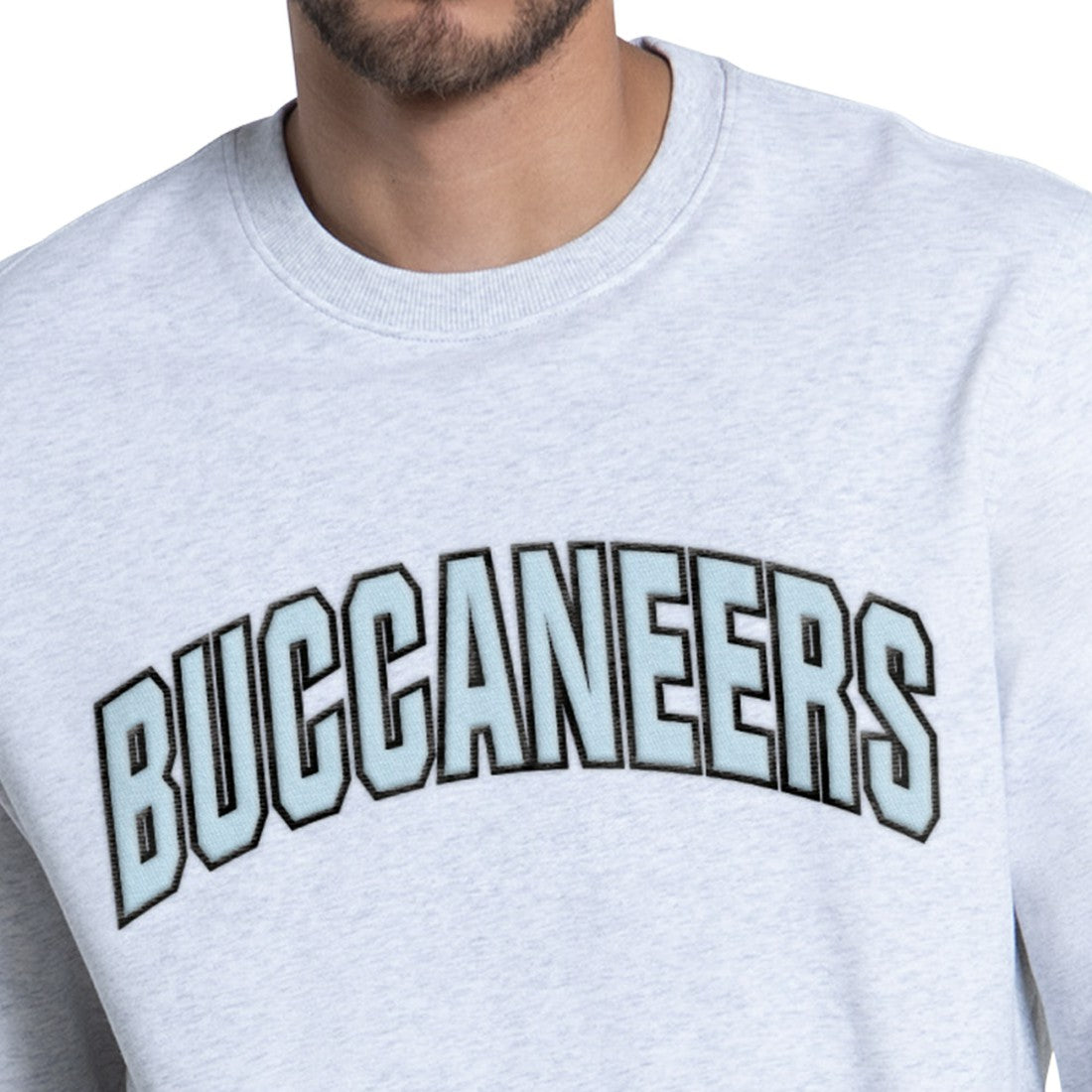 Tampa Bay Buccaneers Starter Faceoff Fleece Sweatshirt - Ash Sweatshirts