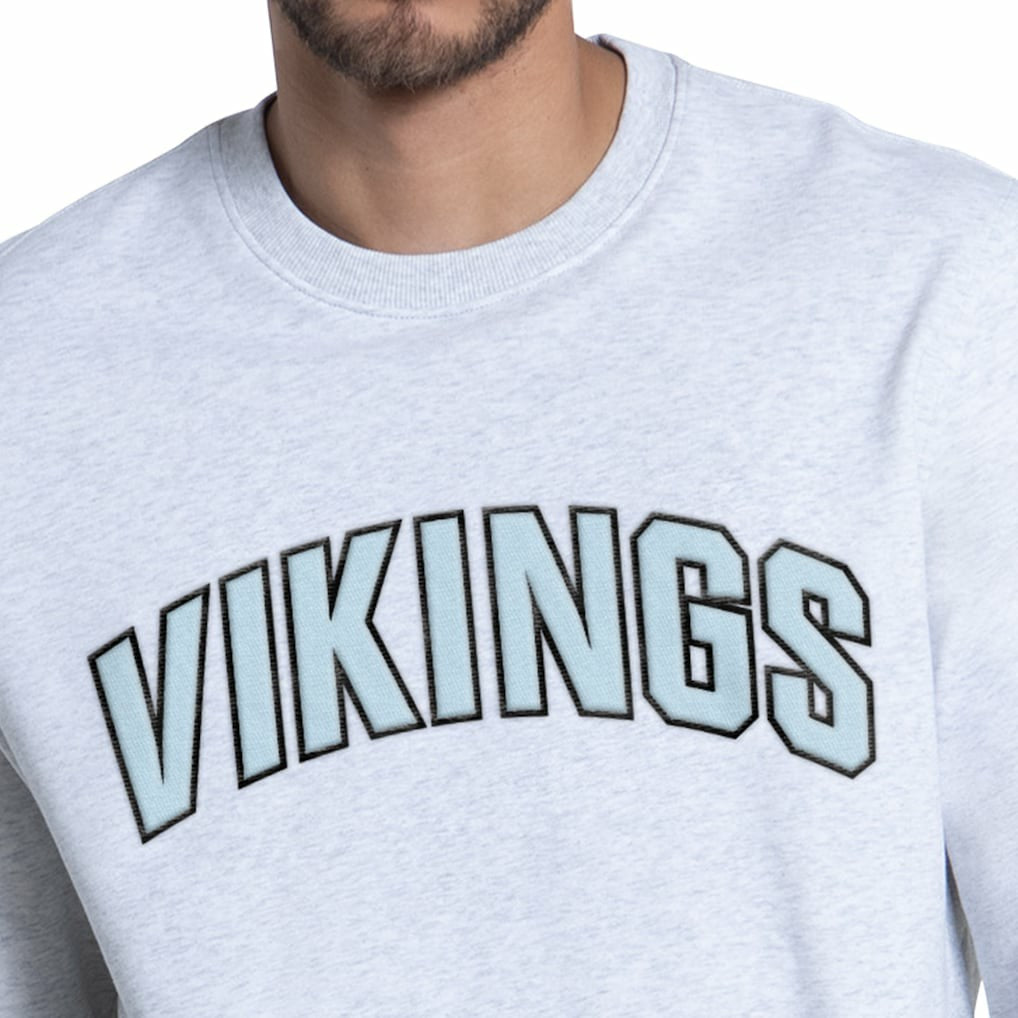 Minnesota Vikings Starter Faceoff Fleece Sweatshirt - Ash Sweatshirts