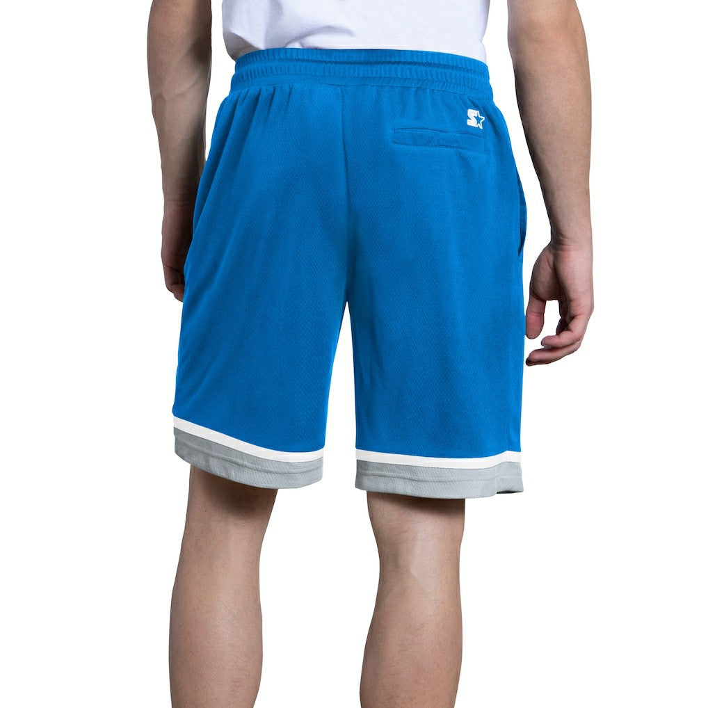 Detroit Lions Starter Power Play Mesh Shorts - Blue Shorts