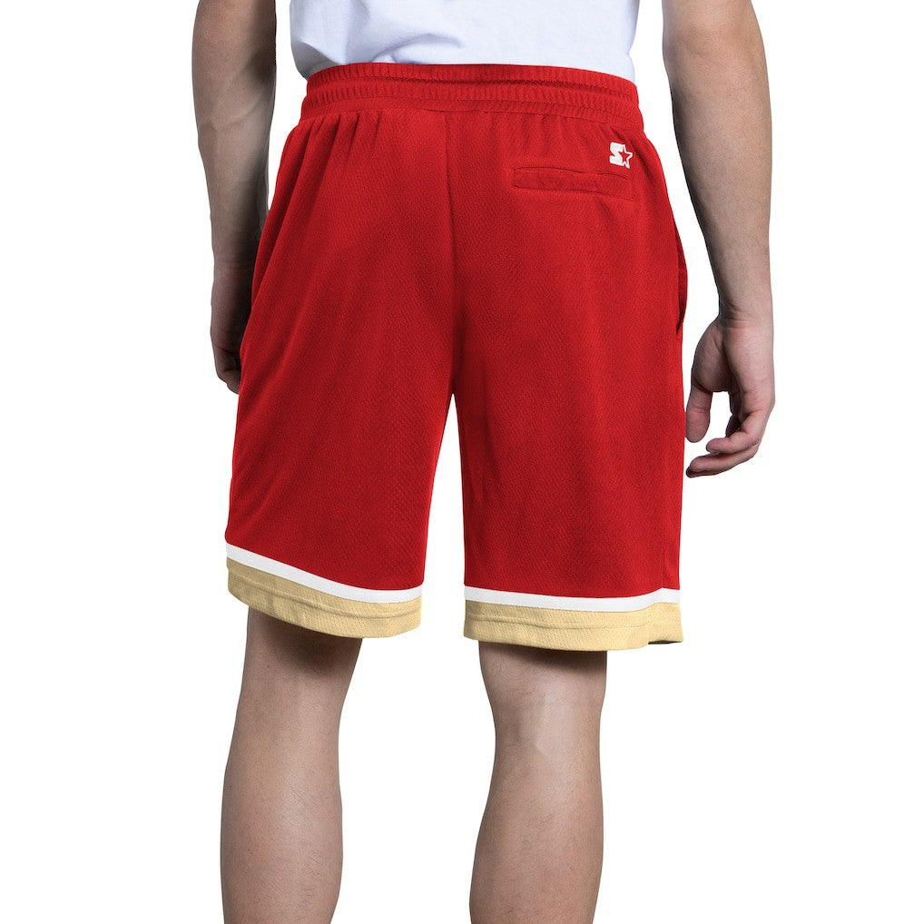 San Francisco 49ers Starter Power Play Mesh Shorts - Scarlet Shorts