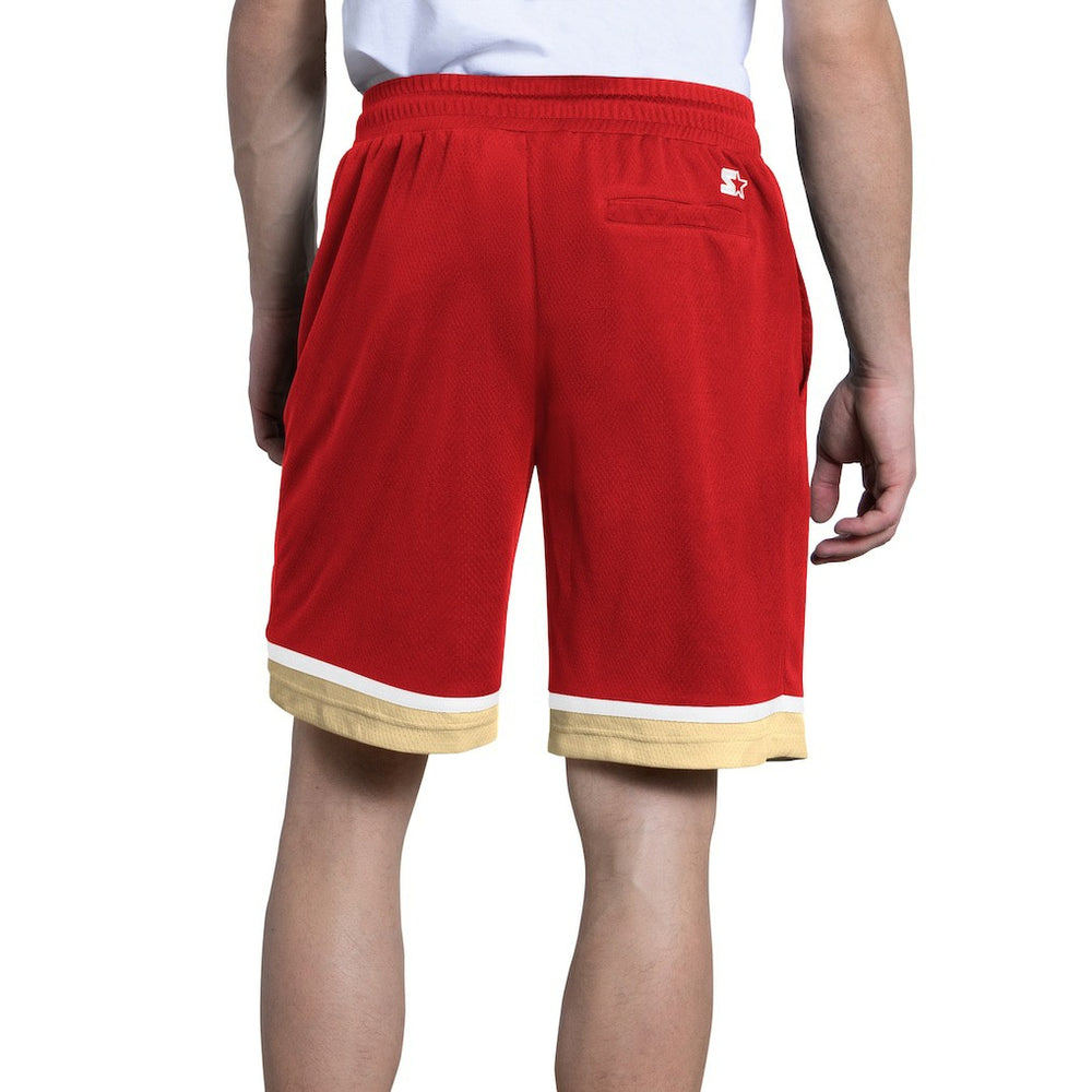 San Francisco 49ers Starter Power Play Mesh Shorts - Scarlet Shorts