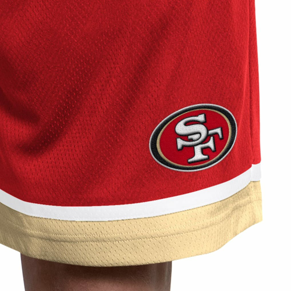 San Francisco 49ers Starter Power Play Mesh Shorts - Scarlet Shorts