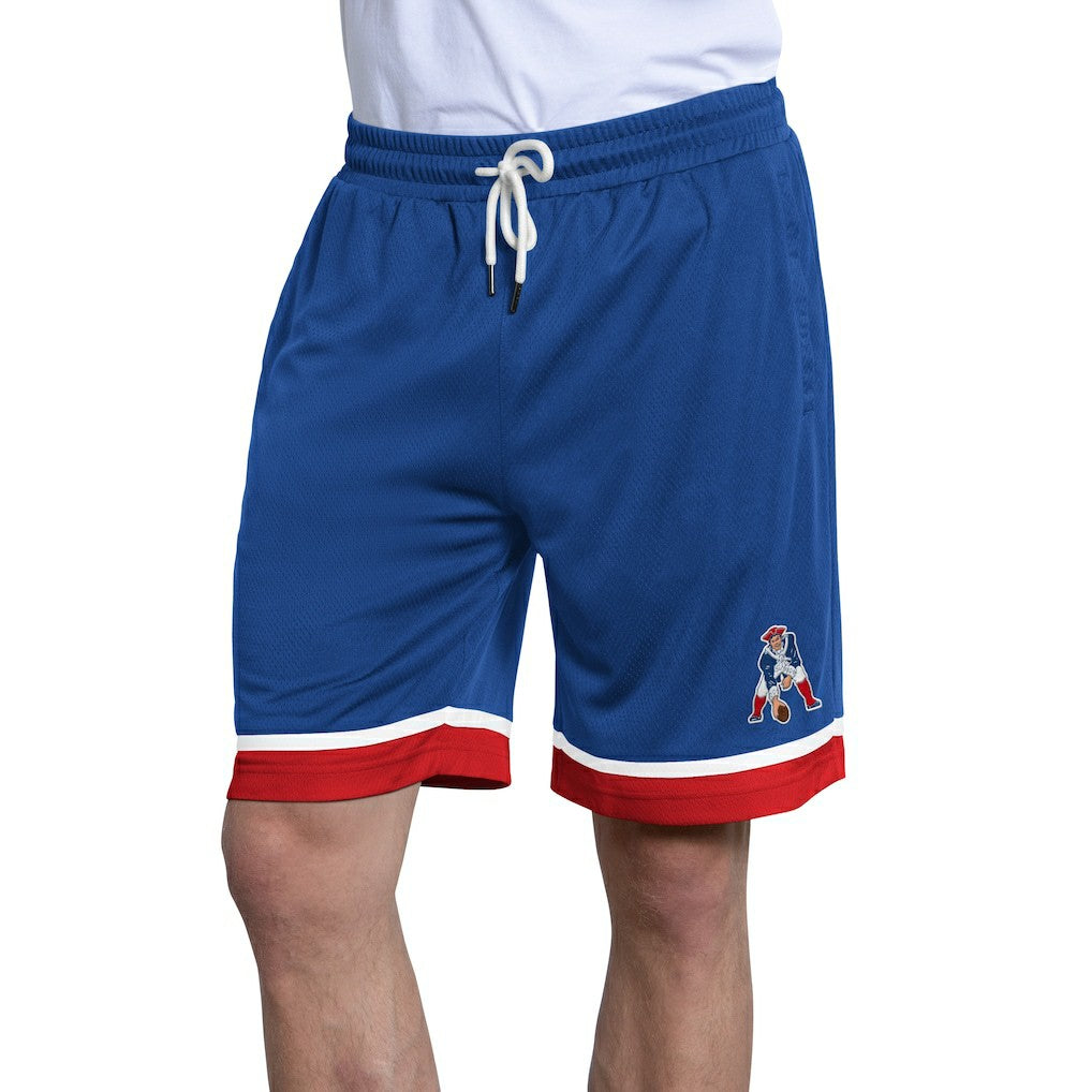 New England Patriots Starter Throwback Power Play Mesh Shorts - Royal Shorts