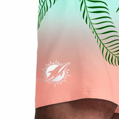 Miami Dolphins Margaritaville Sunset On The Beach Swim Shorts - Aqua Shorts