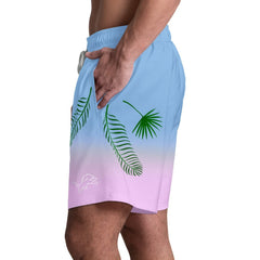 Detroit Lions Margaritaville Sunset On The Beach Swim Shorts - Light Blue Shorts