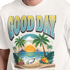 Philadelphia Eagles Margaritaville Good Day T-Shirt - Cream T-shirts