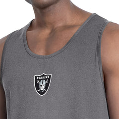 Las Vegas Raiders MSX by Michael Strahan Energy Tank Top - Charcoal Tops