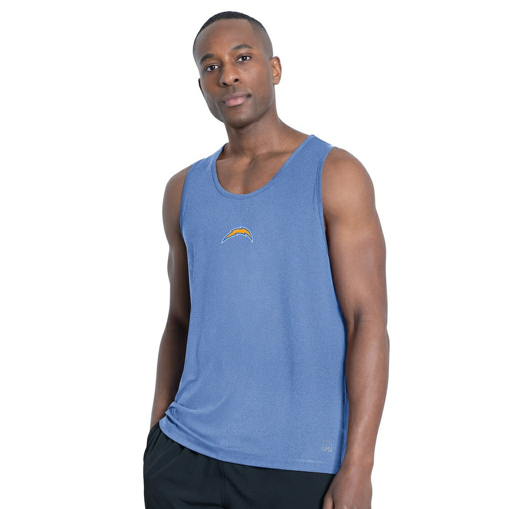 Los Angeles Chargers MSX by Michael Strahan Energy Scoop Neck Tank Top - Royal Tops
