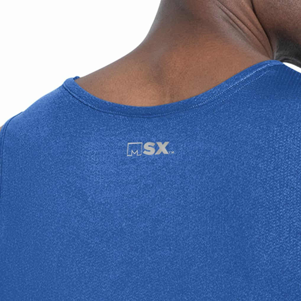 Los Angeles Chargers MSX by Michael Strahan Energy Scoop Neck Tank Top - Royal Tops