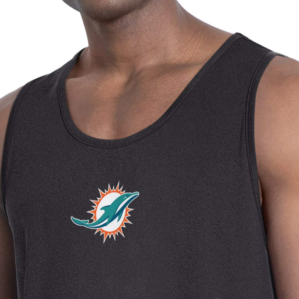 Miami Dolphins MSX by Michael Strahan Energy Tank Top - Charcoal Tops