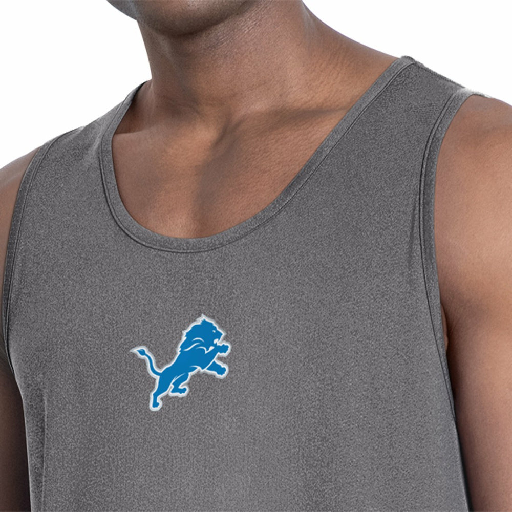 Detroit Lions MSX by Michael Strahan Energy Tank Top - Charcoal Tops