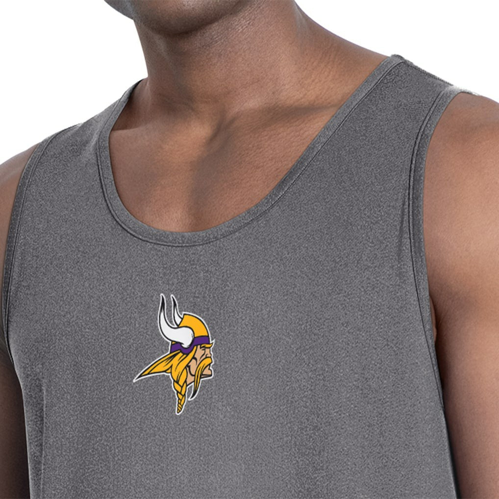 Minnesota Vikings MSX by Michael Strahan Energy Tank Top - Charcoal Tops