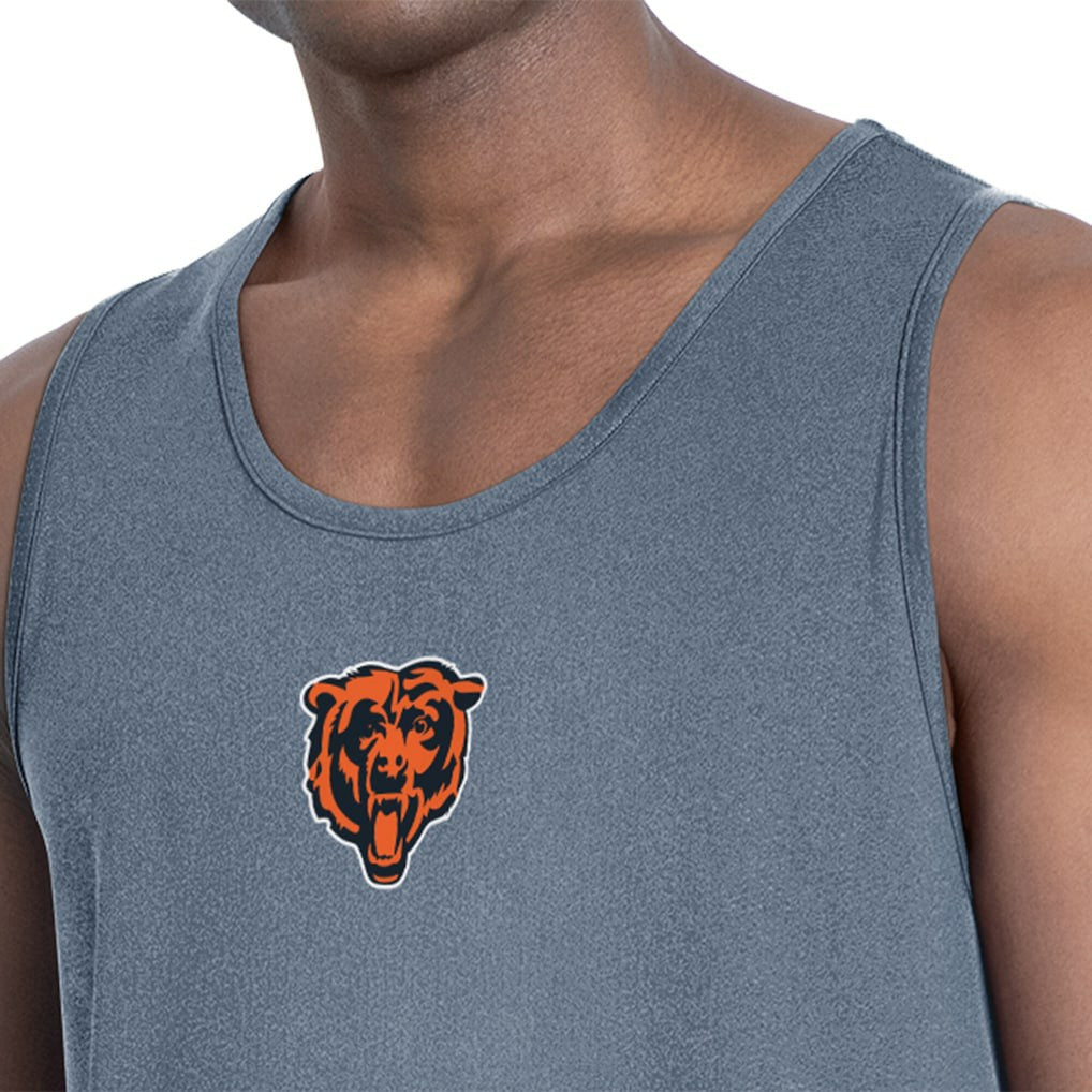 Chicago Bears MSX by Michael Strahan Energy Scoop Neck Tank Top - Navy Tops