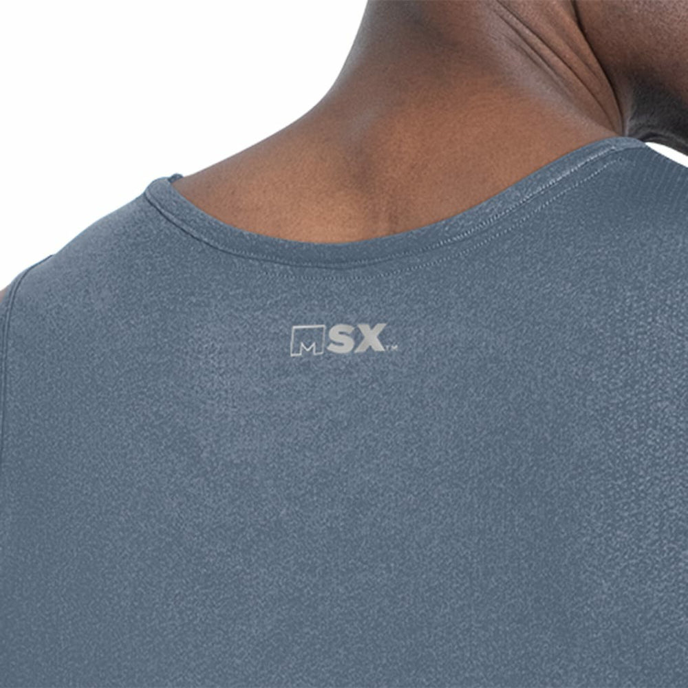 Chicago Bears MSX by Michael Strahan Energy Scoop Neck Tank Top - Navy Tops