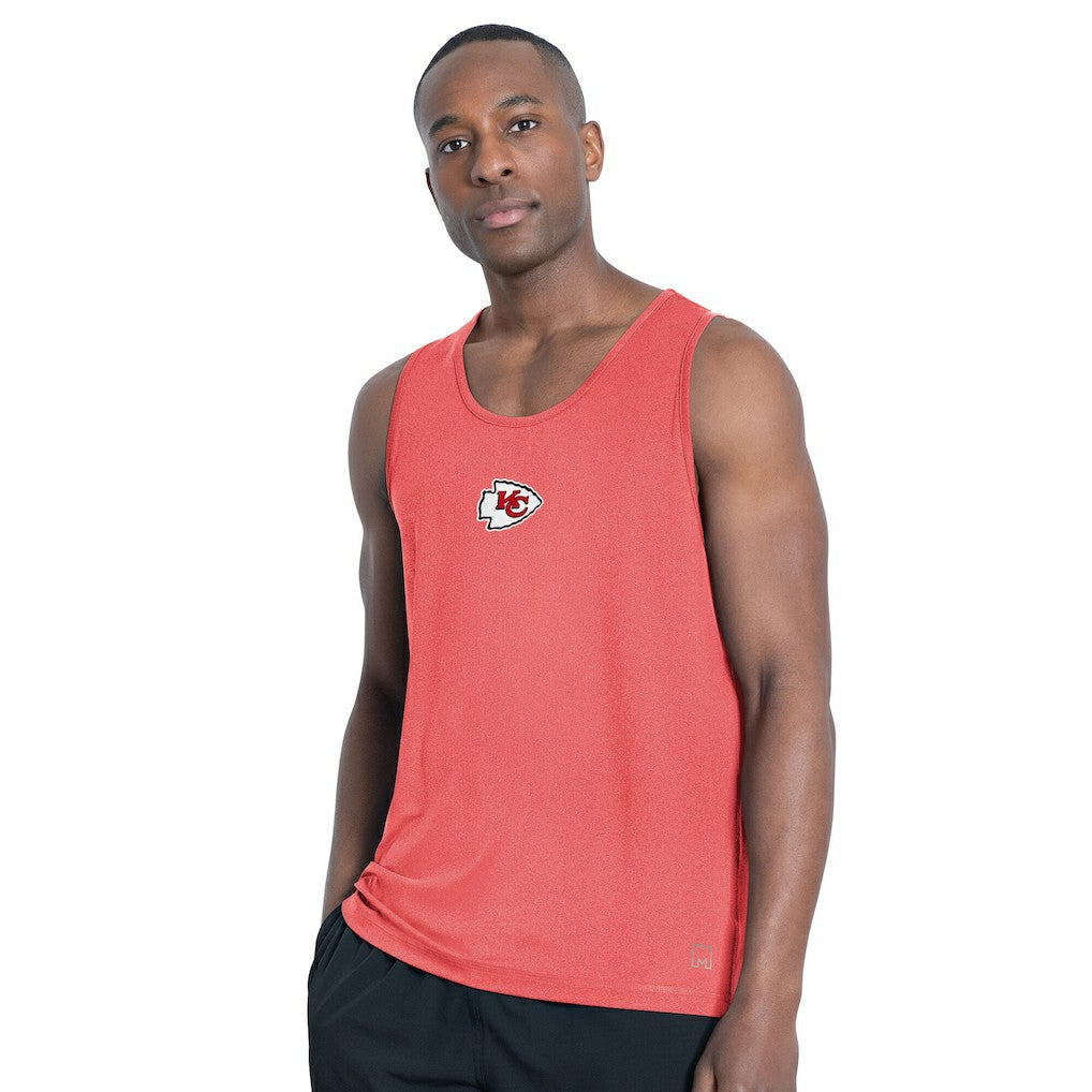 Kansas City Chiefs MSX by Michael Strahan Energy Scoop Neck Tank Top - Red Tops