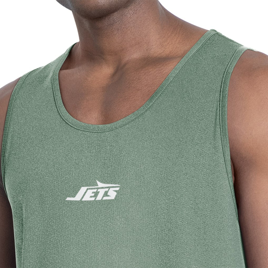 New York Jets MSX by Michael Strahan Energy Scoop Neck Tank Top - Green Tops