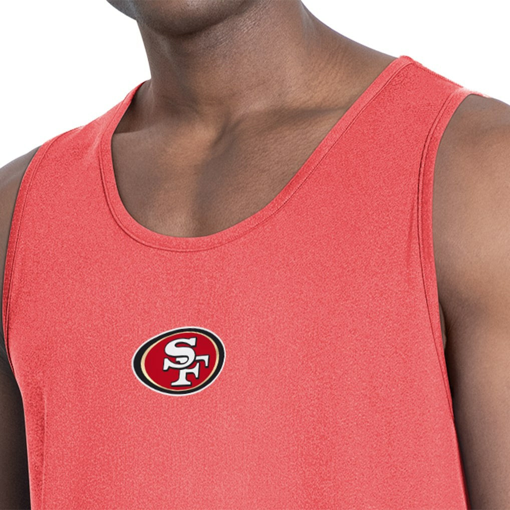San Francisco 49ers MSX by Michael Strahan Energy Scoop Neck Tank Top - Red Tops