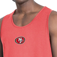 San Francisco 49ers MSX by Michael Strahan Energy Scoop Neck Tank Top - Red Tops
