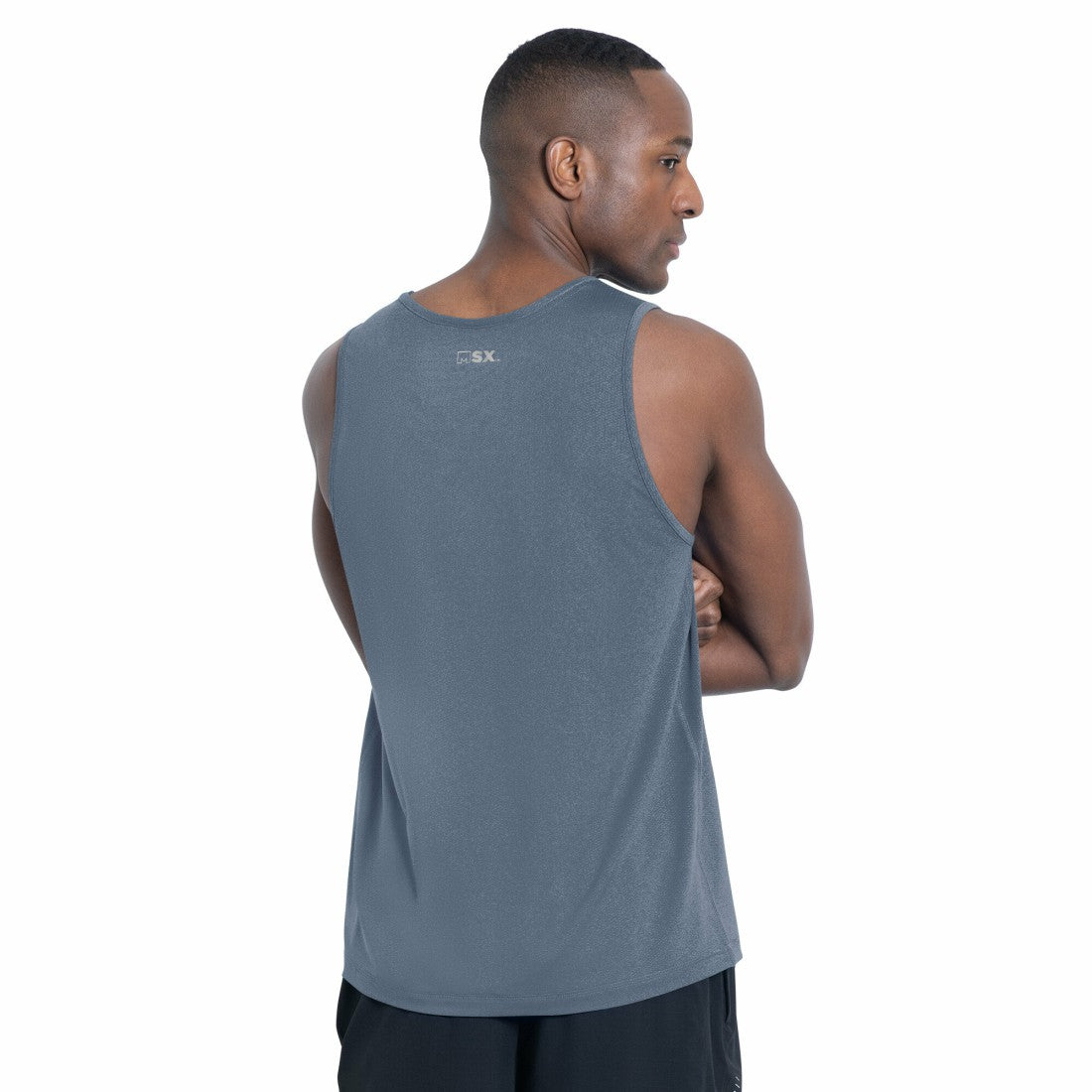 Denver Broncos MSX by Michael Strahan Energy Scoop Neck Tank Top - Navy Tops