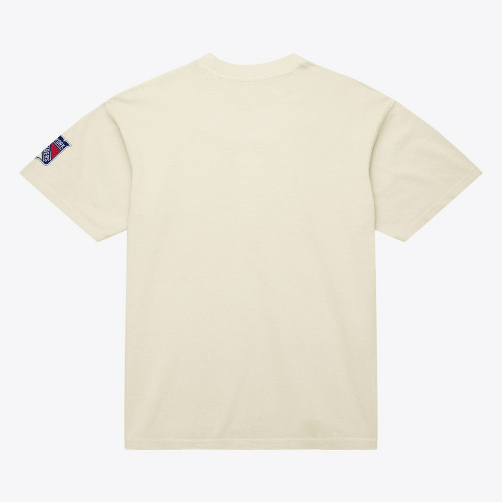 New York Rangers Mitchell & Ness Unisex Arched Team T-Shirt - Cream | US 203521586