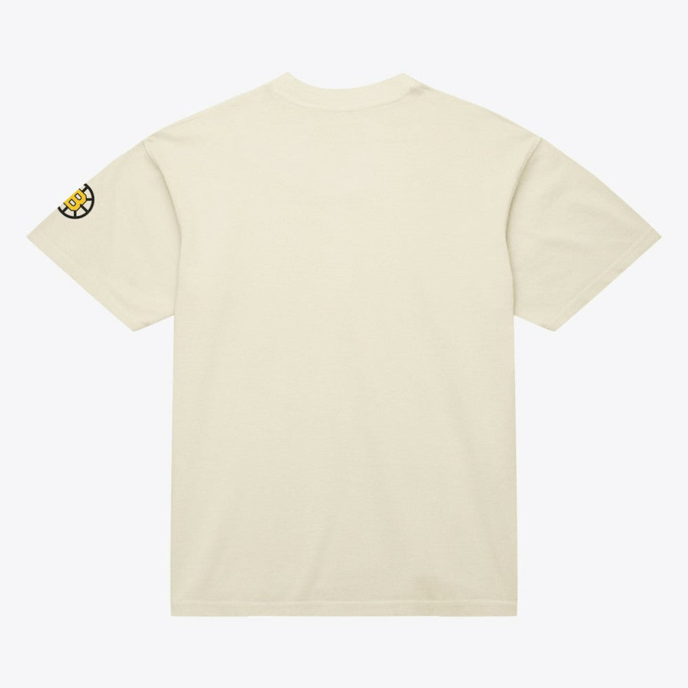 Boston Bruins Mitchell & Ness Unisex Arched Team T-Shirt - Cream | US 203521587
