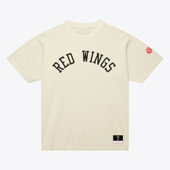 Detroit Red Wings Mitchell & Ness Unisex Arched Team T-Shirt - Cream | US 203521588