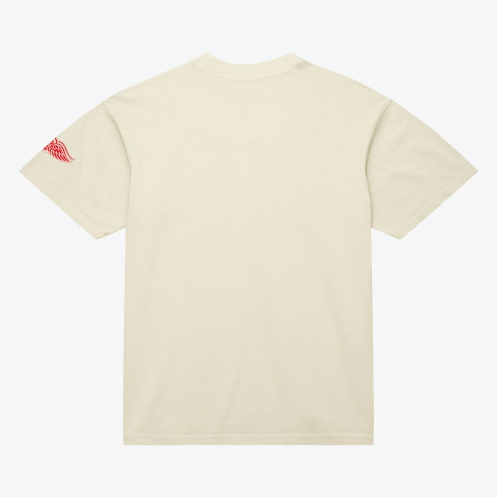 Detroit Red Wings Mitchell & Ness Unisex Arched Team T-Shirt - Cream | US 203521588