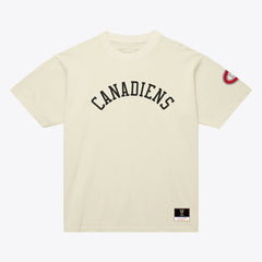 Montreal Canadiens Mitchell & Ness Unisex Arched Team T-Shirt - Cream | US 203521589