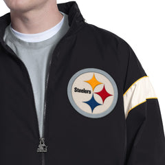 Pittsburgh Steelers Starter The Gust Full-Zip Hooded Jacket - Black Jackets
