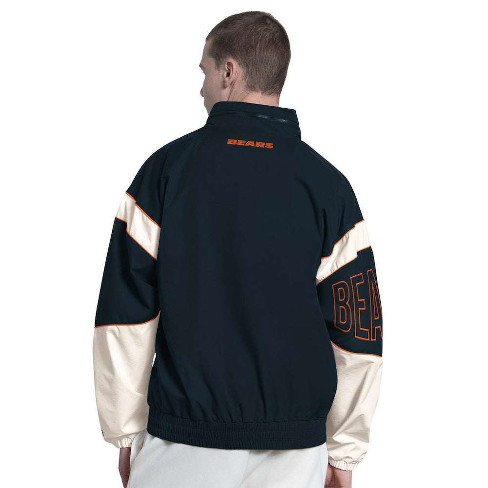 Chicago Bears Starter The Gust Full-Zip Hooded Jacket - Navy Jackets