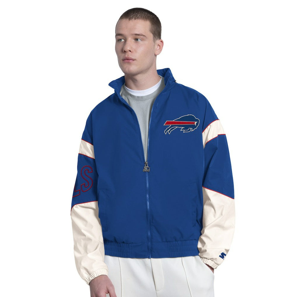 Buffalo Bills Starter The Gust Full-Zip Hooded Jacket - Royal Jackets