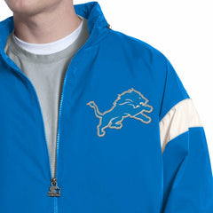 Detroit Lions Starter The Gust Full-Zip Hooded Jacket - Blue Jackets