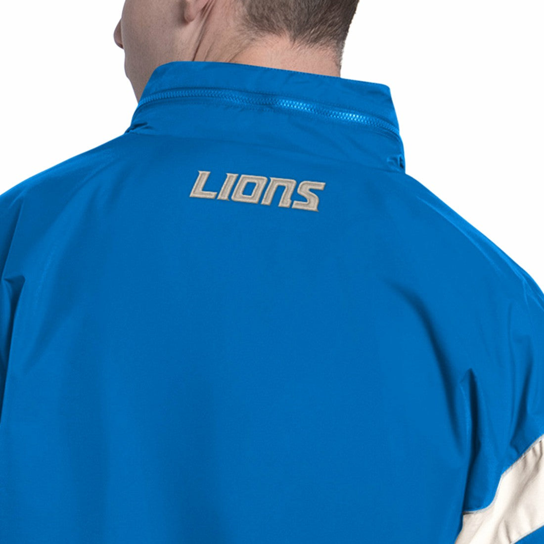 Detroit Lions Starter The Gust Full-Zip Hooded Jacket - Blue Jackets