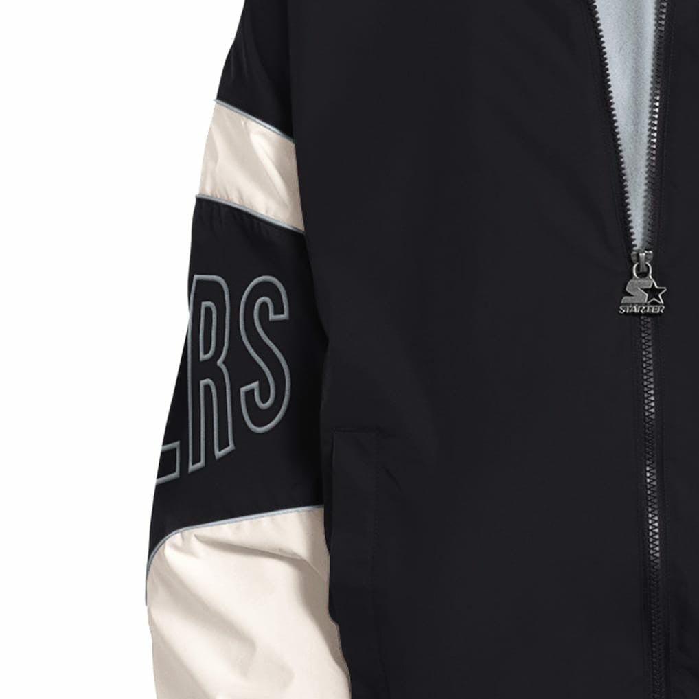 Las Vegas Raiders Starter The Gust Full-Zip Hooded Jacket - Black Jackets