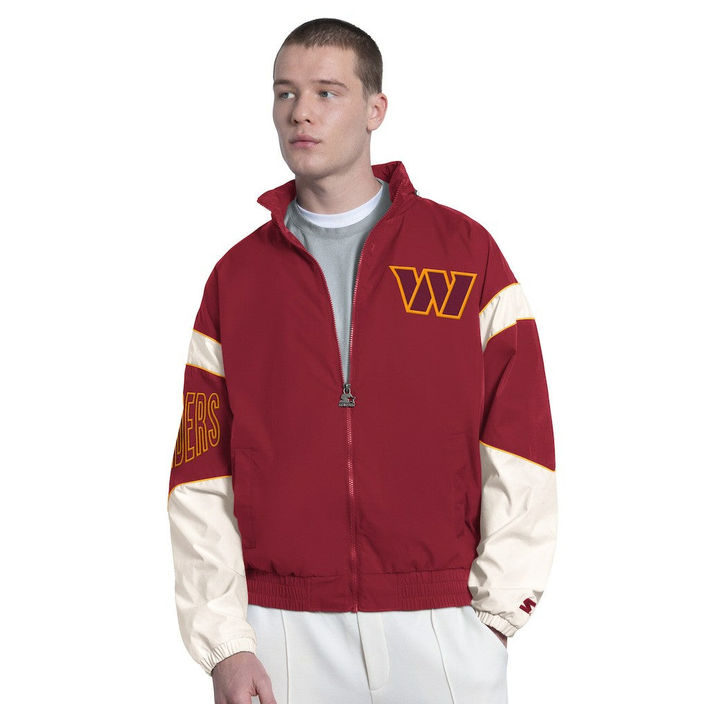 Washington Commanders Starter The Gust Full-Zip Hooded Jacket - Burgundy Jackets