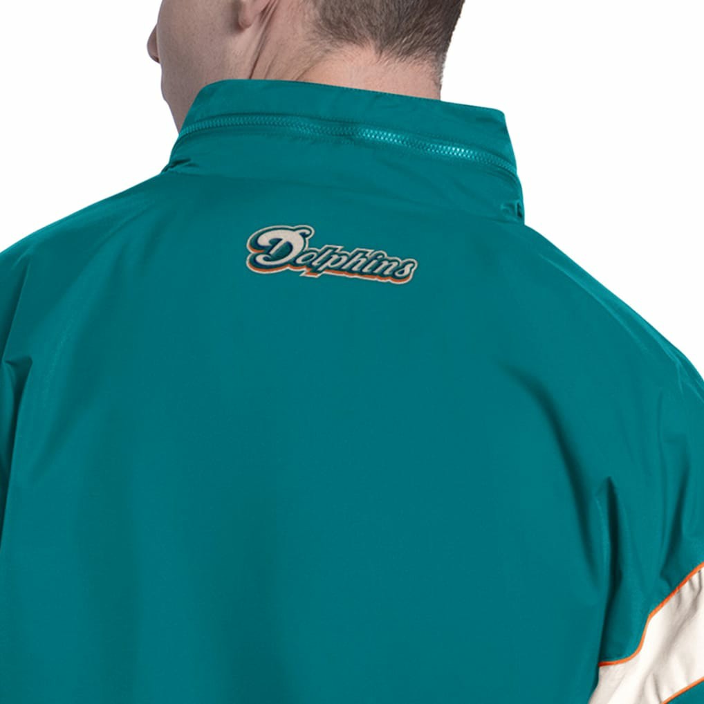 Miami Dolphins Starter The Gust Full-Zip Hooded Jacket - Aqua Jackets