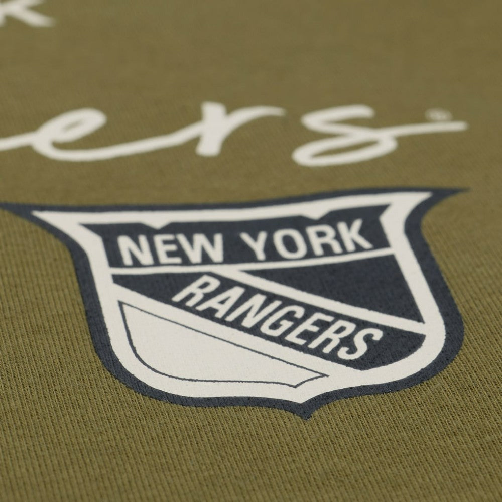 New York Rangers Mitchell & Ness Women's Fleece Sweatshirt - Hunter Green | US 203521937