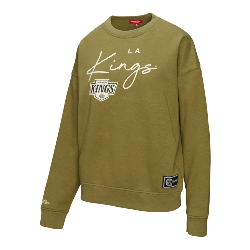 Los Angeles Kings Mitchell & Ness Women's Fleece Sweatshirt - Hunter Green | US 203521939