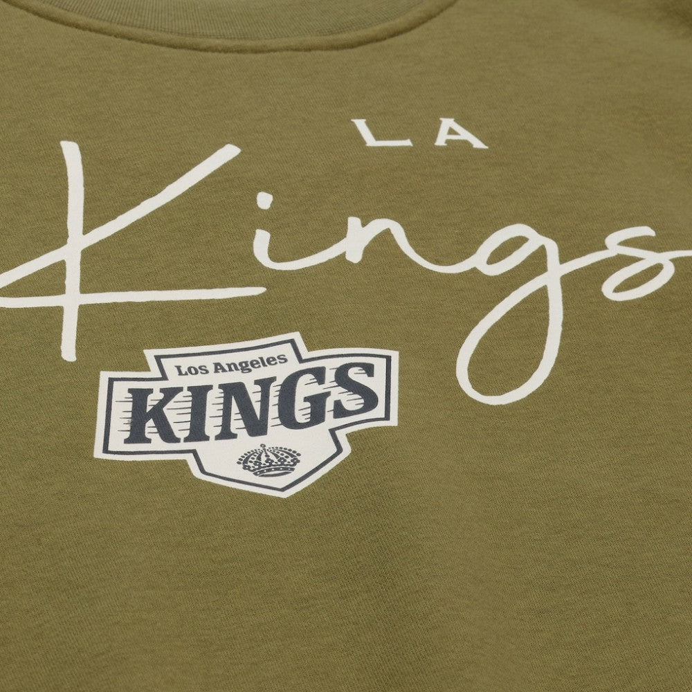 Los Angeles Kings Mitchell & Ness Women's Fleece Sweatshirt - Hunter Green | US 203521939