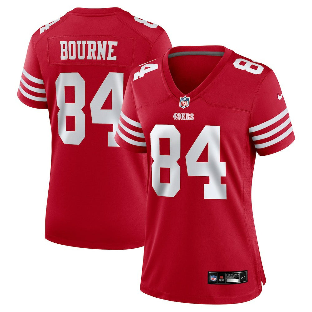 Kendrick Bourne San Francisco 49ers Women's Team Game Jersey - Scarlet Jerseys