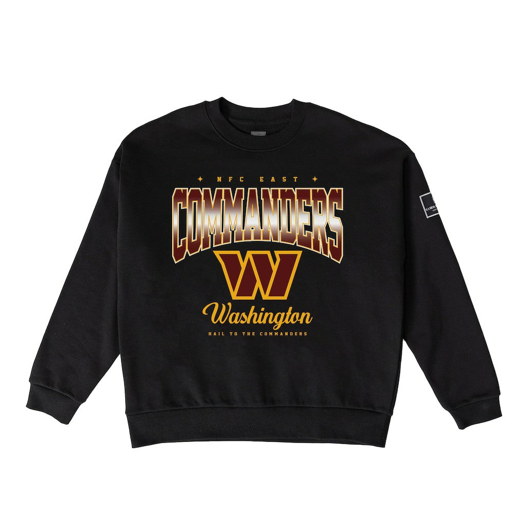 Washington Commanders Gameday Couture Women's Powerhouse Play Premium Fleece Sweatshirt - Black Sweatshirts