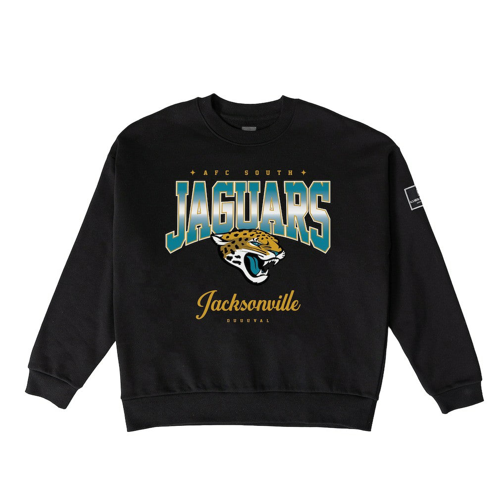 Jacksonville Jaguars Gameday Couture Women's Powerhouse Play Premium Fleece Sweatshirt - Black Sweatshirts