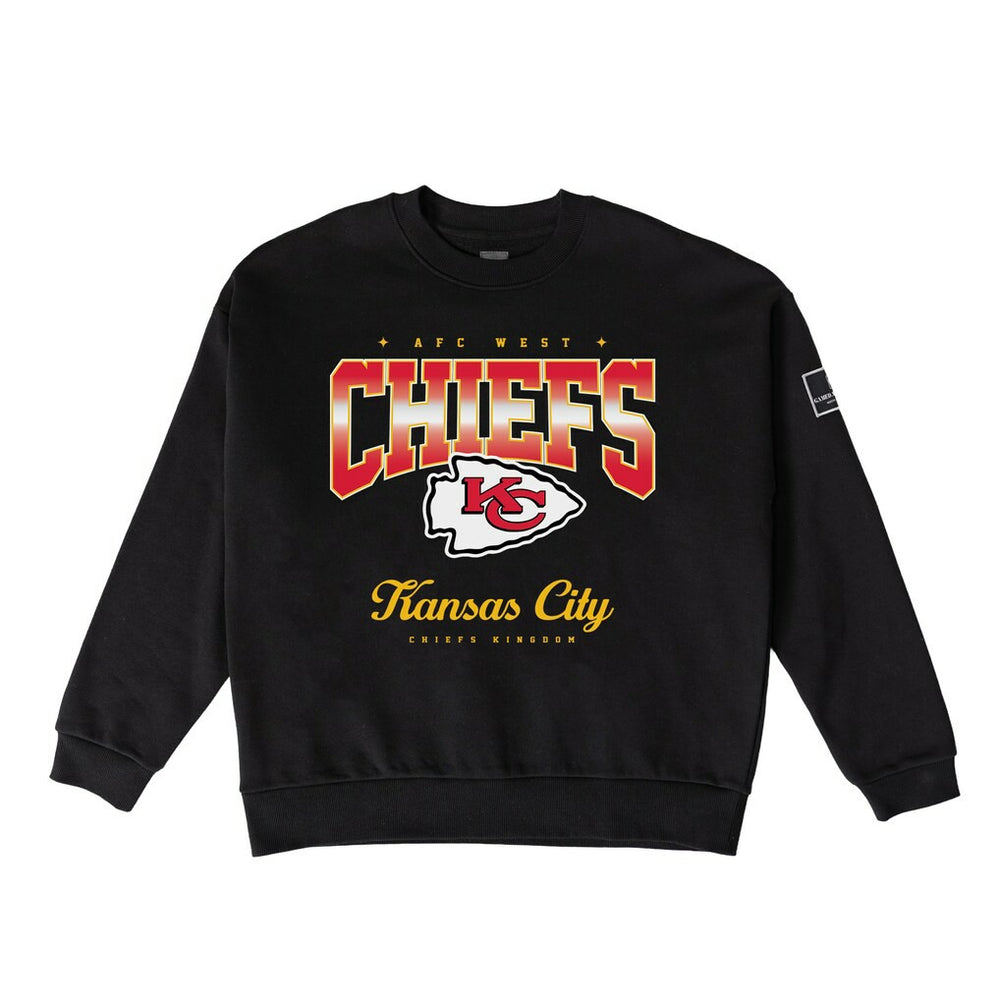 Kansas City Chiefs Gameday Couture Women's Powerhouse Play Premium Fleece Sweatshirt - Black Sweatshirts
