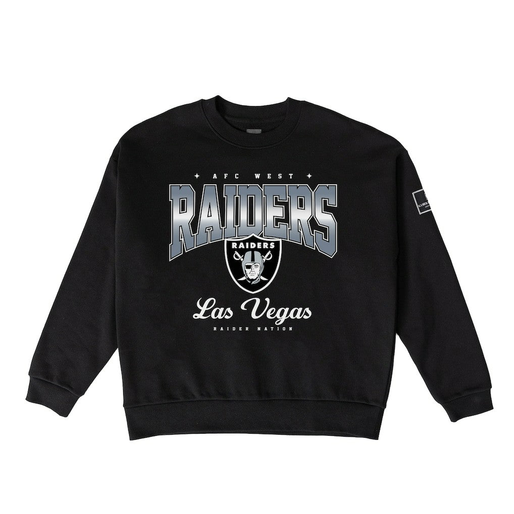 Las Vegas Raiders Gameday Couture Women's Powerhouse Play Premium Fleece Sweatshirt - Black Sweatshirts