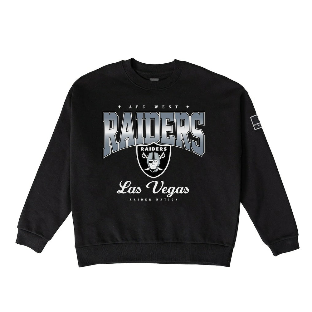 Las Vegas Raiders Gameday Couture Women's Powerhouse Play Premium Fleece Sweatshirt - Black Sweatshirts