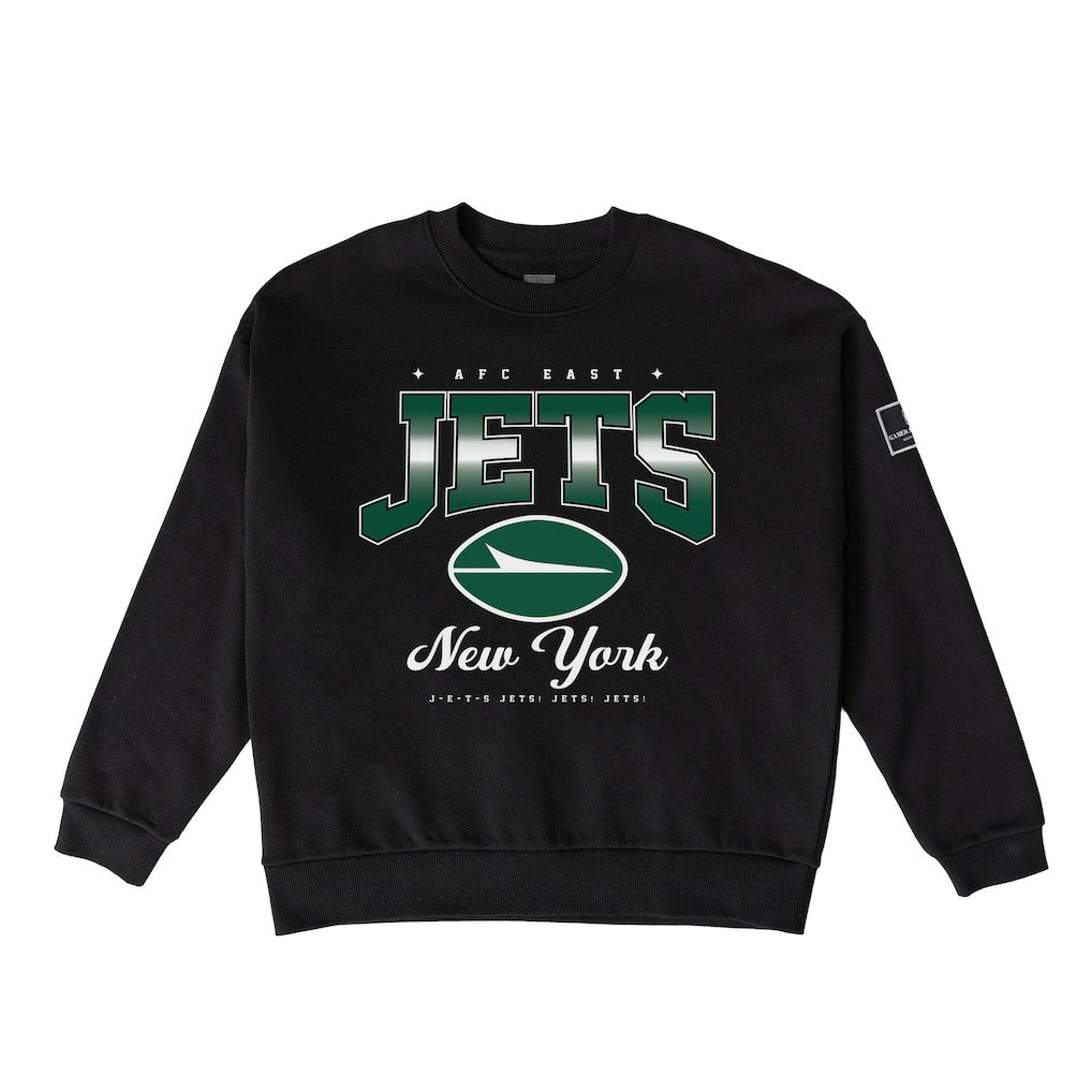 New York Jets Gameday Couture Women's Powerhouse Play Premium Fleece Sweatshirt - Black Sweatshirts