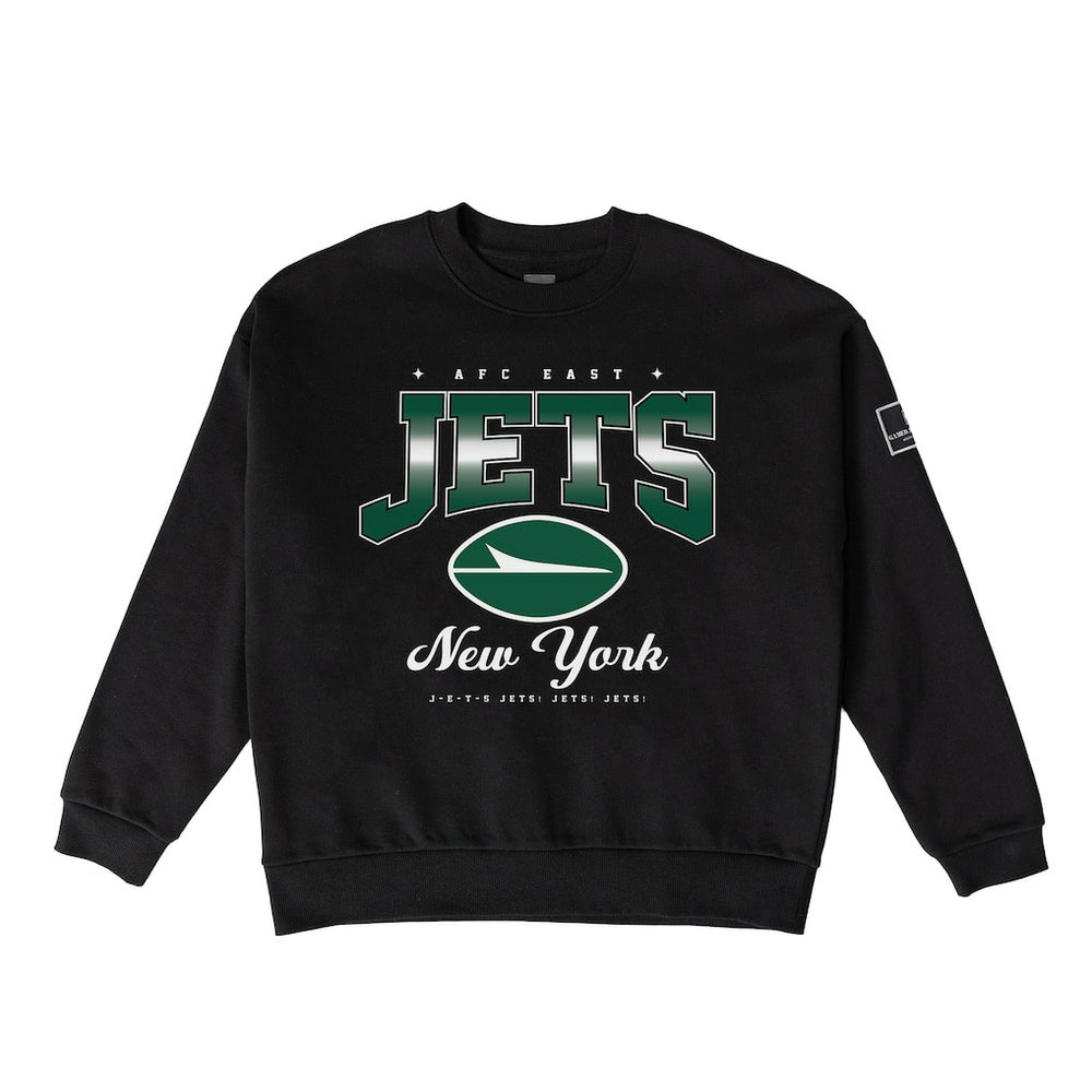New York Jets Gameday Couture Women's Powerhouse Play Premium Fleece Sweatshirt - Black Sweatshirts
