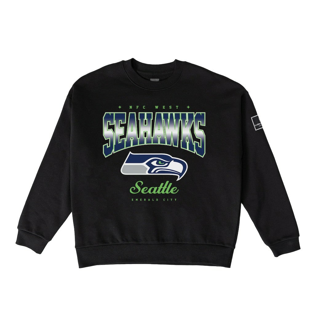 Seattle Seahawks Gameday Couture Women's Powerhouse Play Premium Fleece Sweatshirt - Black Sweatshirts